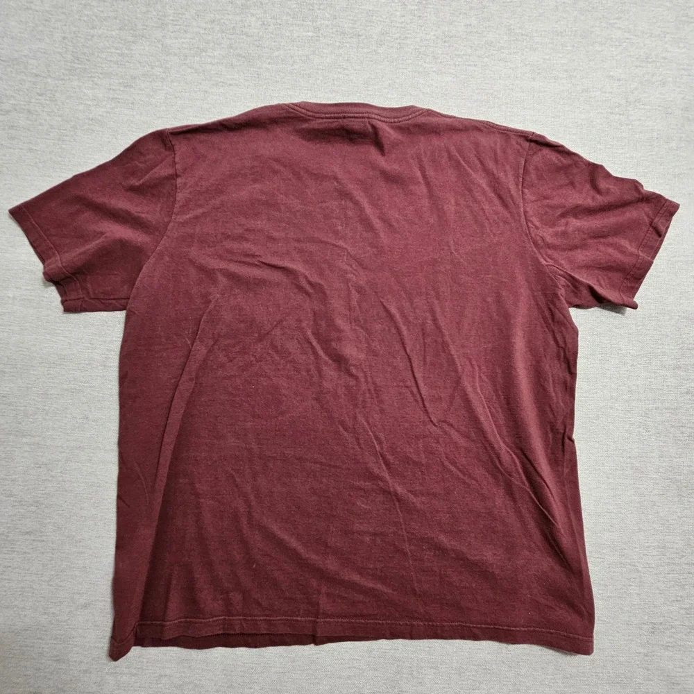 The North Face Graphic Tee Mens XL Burgundy Escape‎ Artist Mountain Short Sleeve